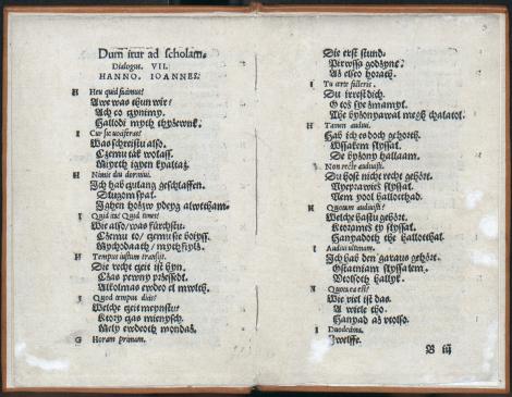 Photo no. 10 (21)
                                                         Sebald Heyden, [Formulae puerilium colloquiorum] ; [Kraków, Hieronim Wietor, VIII 1527]. 8°. Fragm.
                            