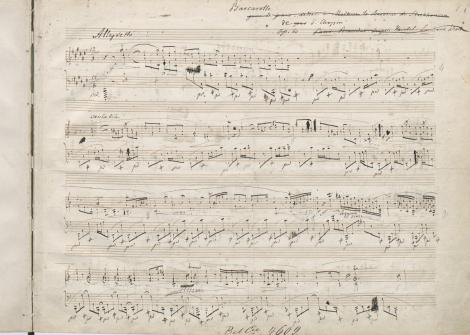 Photo no. 5 (11)
                                                         Fryderyk Chopin (1810–1849): Barkarola Fis-dur na fortepian, op. 60. Autograf. Francja około 1846
Muz. Rkp. 2204 II
                            